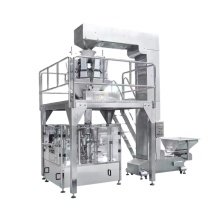 Automatic Doypack Pouch Packing Machine for Rotary Solid Granule Food in 1kg & 100g Sea Salt Premade Bags