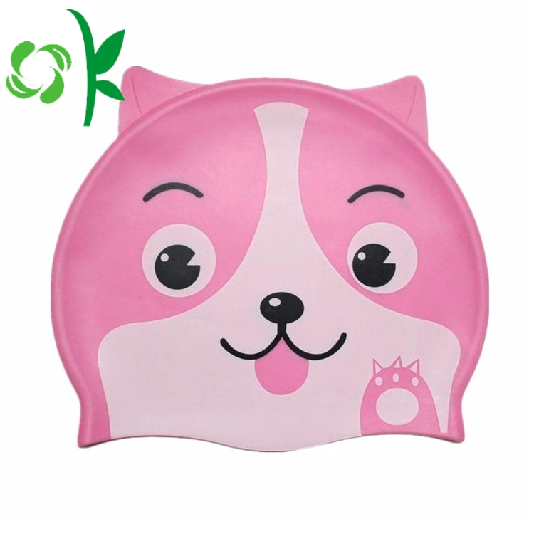 Silicone Cat Swim Hats Caps for Long Hair