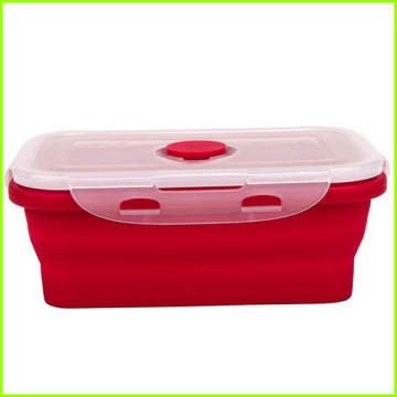 BPA Free Silicone Folding Bento Lunch Box