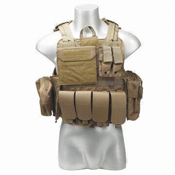 Tactical vest with smoke and grenade pouch utility pouch