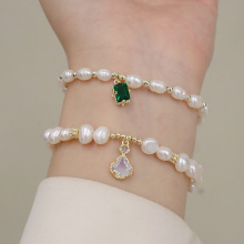 Freshwater Pearl Zircon Bracelet Can Be Customized
