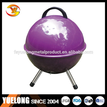 14.5inch Football Style Charcoal Barbecue, Balcony Charcoal Grill