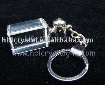 crystal keychain with light