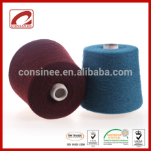 Colored fancy boucle yarn of blended woll knitting merino