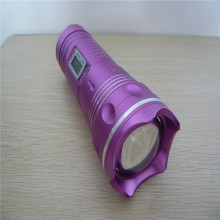 10W White Blue Bulb Zoomable Fishing Flashlight