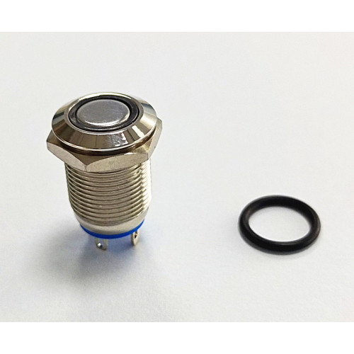 12mm Açık / Kapalı Metal Push Button Anahtarı