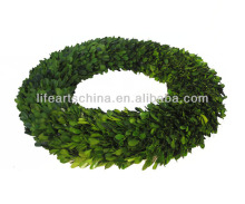 Christmas wreath, 16" Preserved boxwood wreath