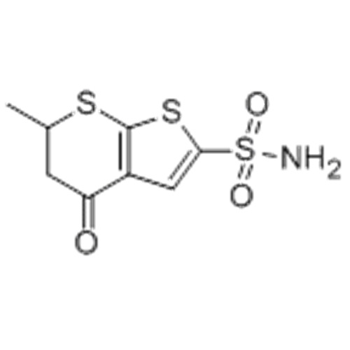 4H-тиено [2,3-b] тиопиран-2-сульфонамид, 5,6-дигидро-6-метил-4-оксо-CAS 120279-88-1