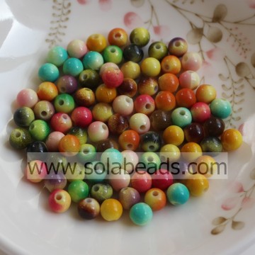 Weihnachtsschmuck 6mm bunte runde Kugel Winzige Perlen