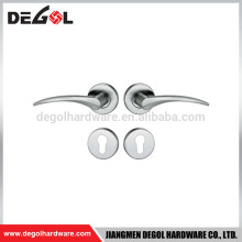Cast solid door lever chrome door handle lock lever type metal door handle