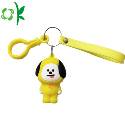 Nowy projekt Hot Selling Custom Dog Silicone Keychain