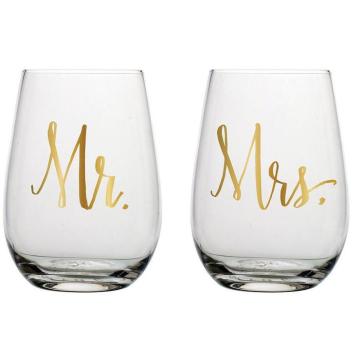 Stemless Wine Glass Set