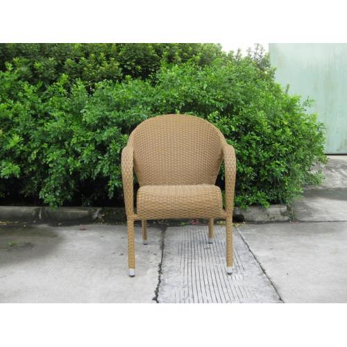 Hot Sell All Weather Cheap Bistro Cafe Patio Outdoor Chair Wicker Chair Rattan Garden PE Chair