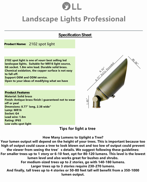 Luminaire d&#39;éclairage extérieur à faible volt