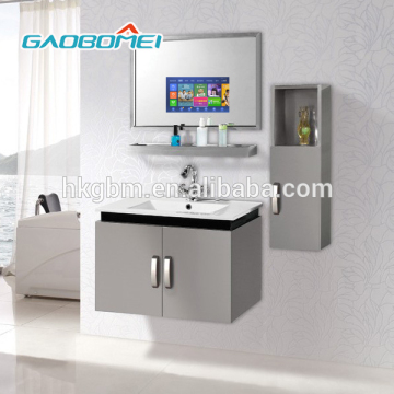 Gaobomei 22" smart TV mirror hotel used magic mirror led tv interactive mirror tv