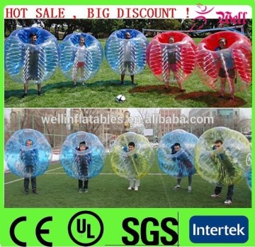 Funny inflatable human bubble / inflatable bumper ball