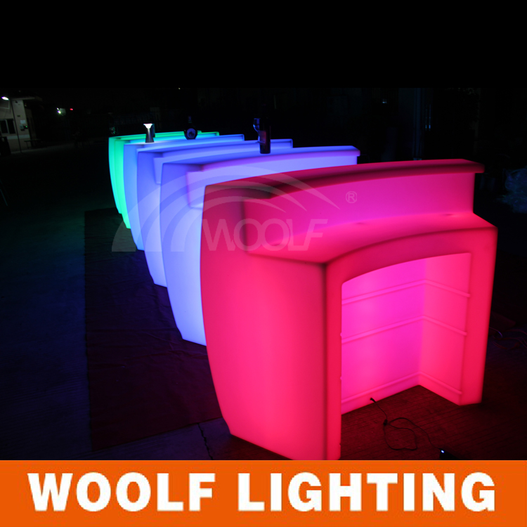 Rechargeable Glow Table LED Outdoor Garden Bar Furniture