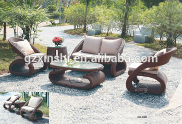 Patented PE rattan garden sofa set,Rattan garden furniture