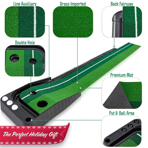 GOLF Putting Trainer Mat met Ball Auto Return