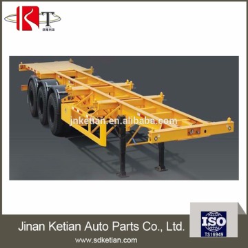 40T skeleton container semi trailer with 3 axles