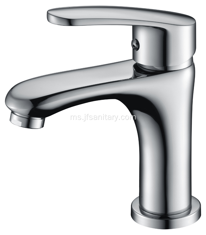 Gaya Tradisional Single Handle Basin Faucet Brass