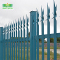 3m height powder coated steel triple pointed palisade