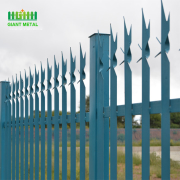 PVC Coated Europe Decorative Steel Palisade Garden Fence