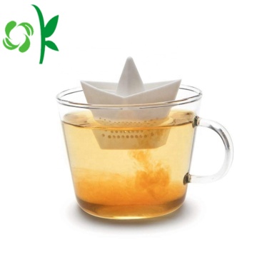 Бумажная лодка с рисунком Креативный силиконовый фильтр Infuser Strainer