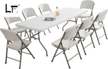 Factory price rectangular foldable table