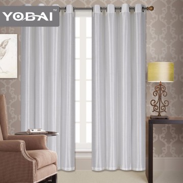 In-Stock Solid Faux Silk Room Curtains