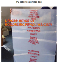 asbestos garbage bag asbestos dedicated garbage bags PE asbestos garbage bag