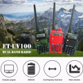 et-uv100 walkie talkie راديو ثنائي الاتجاه