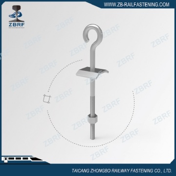 M20 x 350 mm Bolt Galv Tipo abierto