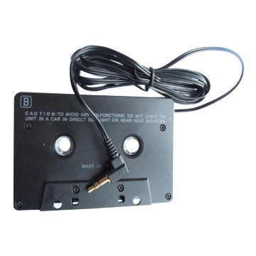 CD Player Cassette Adapter, Connects Portable Players to Cassette Deck