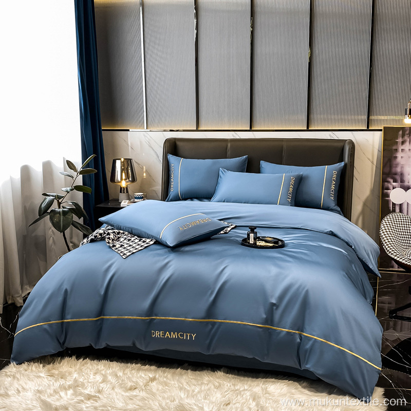 Modern Luxury Bedding Designer Hotel Cotton Bed Sheet