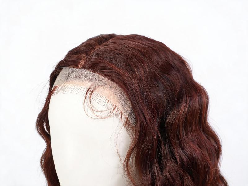 Dark Auburn Body Wave Lace Front Wig Human Hair