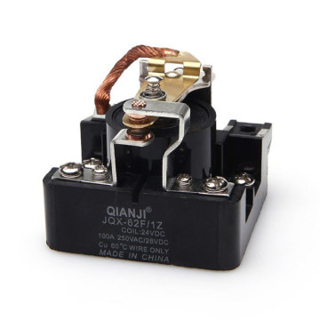 24V Voltage Sensitive Power Relays - Qianji 62F 1Z DC 80A 100A Factory Relay