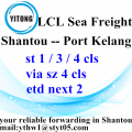 LCL de Chaozhou inox para Port Kelang