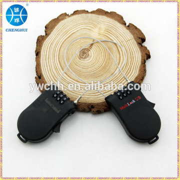 Retractable cable lock ski cable lock