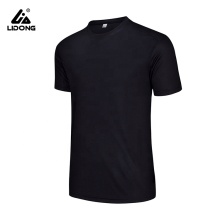 Men Slim Athletic Shirt blank Crew Neck Sport