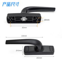 brown casement window handles