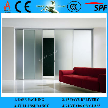 3-19mm Tempered Frosted Glass Plates
