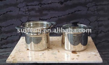 Cookware:18/10 stainless steel steam pan
