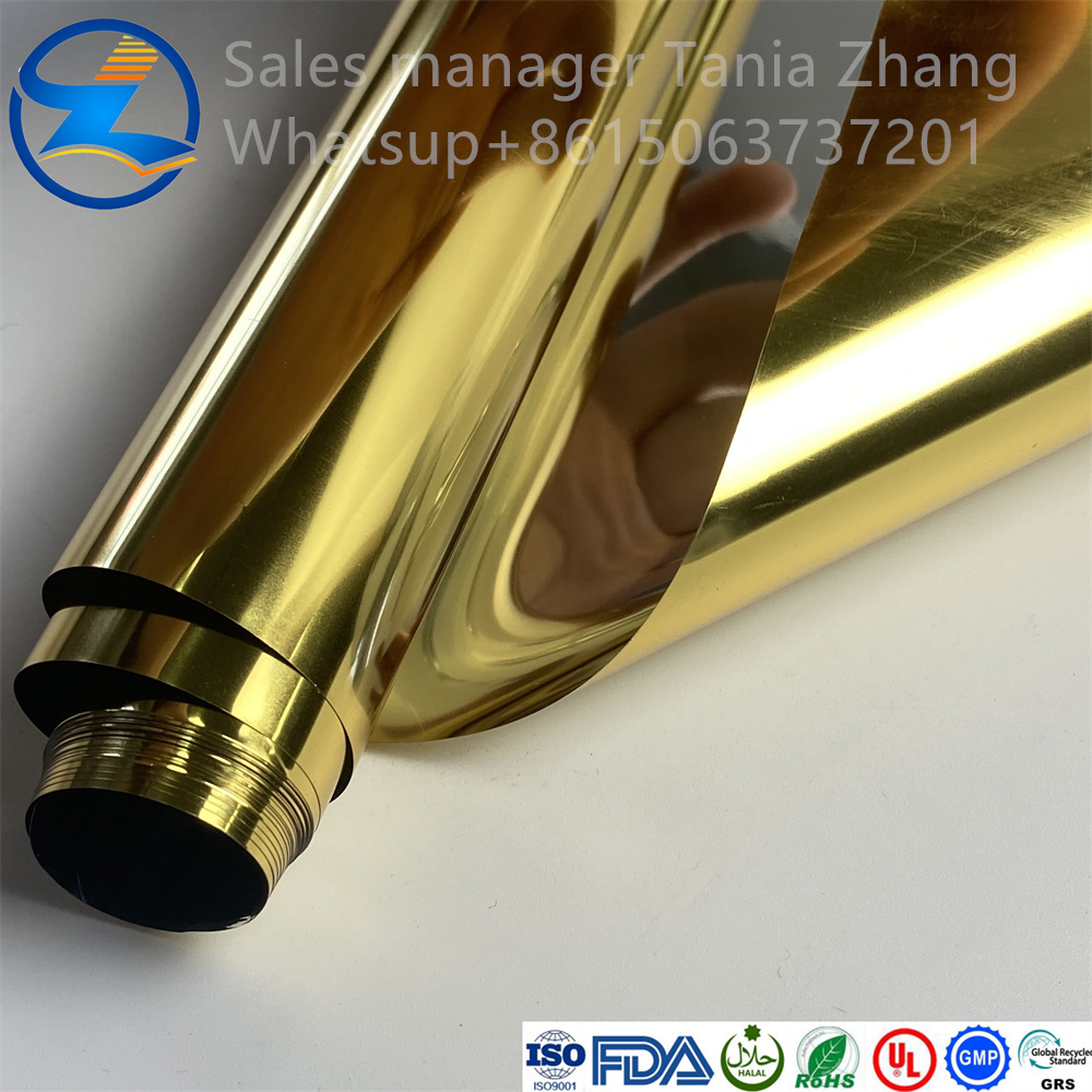 Foil Gold Pet Film Roll For Gift Wrapping12 Jpg