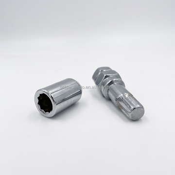 Chrome 10-Point Open End Wheel Lug Nut with Key