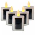 White Solar Powered Flameless Candle With High Quality