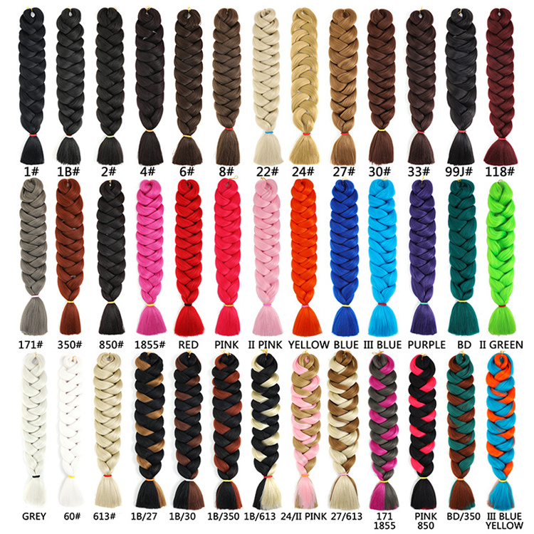 82inch Long Jumbo Braids 165g Low Temperature Fiber Hair Crochet Braids Yaki Jumbo