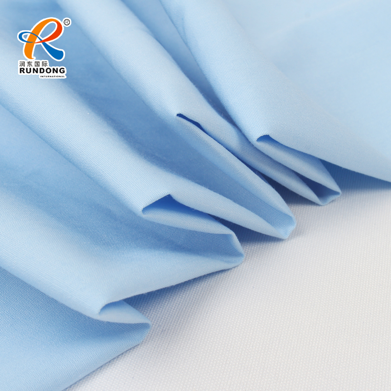 Poplin fabric plain textiles with combed finish