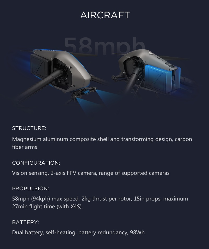 DJI Drone Inspire 2 with 5.2K camera X5S Camera