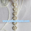 11MM Flower Shape 10 Yard / Roll Plastic Pearl Bead Chain Trim